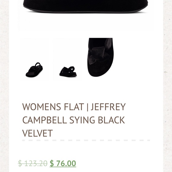 WOMENS FLAT | JEFFREY CAMPBELL SYING BLACK VELVET - Picture 11 of 11